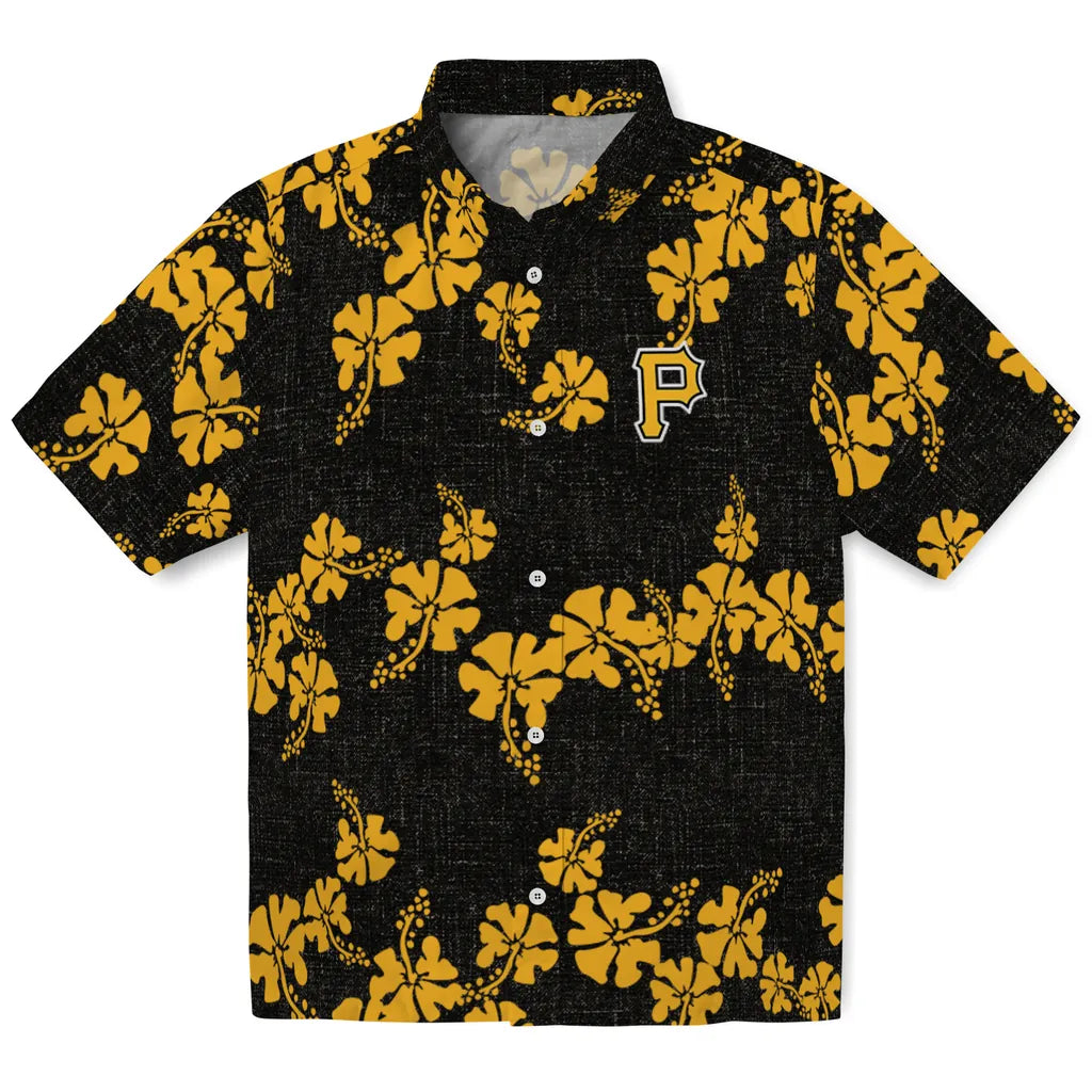 Pittsburgh Pirates Hawaiian Shirt - 50th State Flower | Moonbestprint
