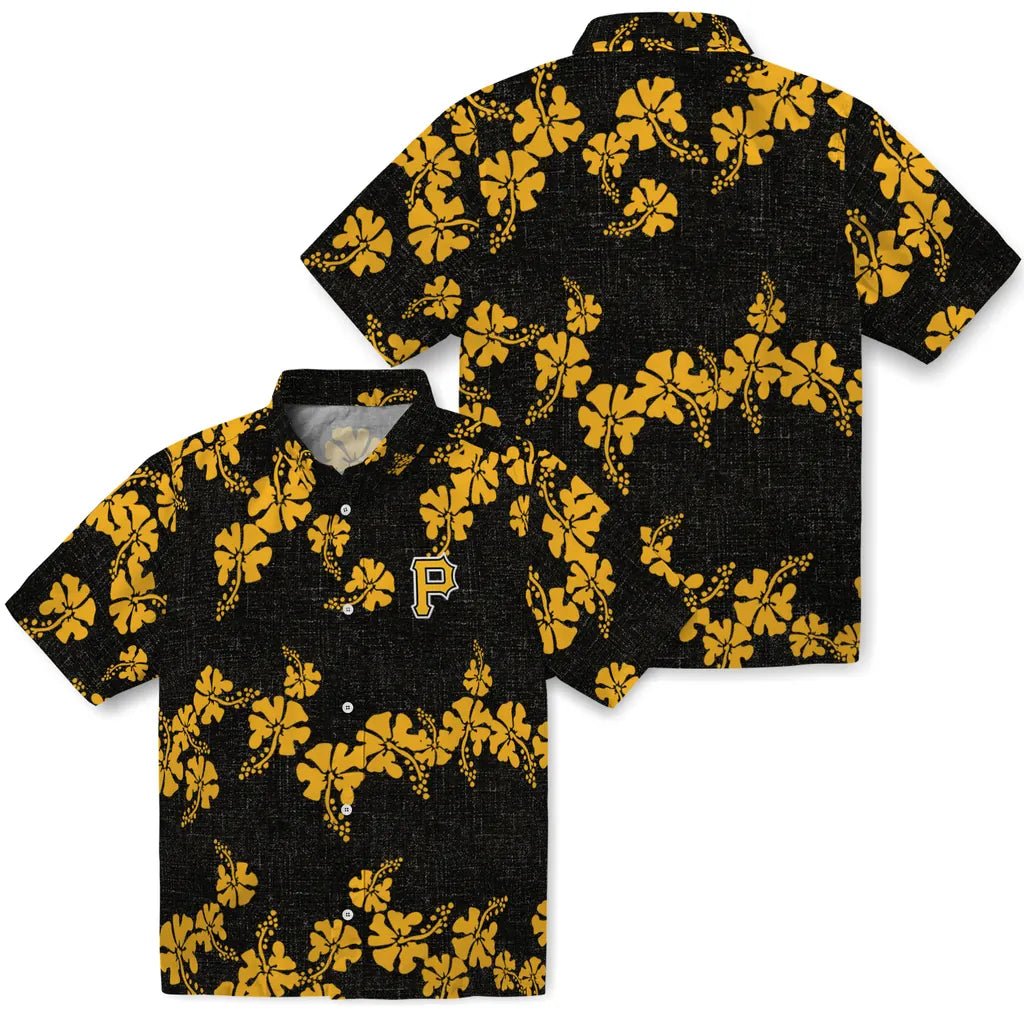 Pittsburgh Pirates Hawaiian Shirt - 50th State Flower | Moonbestprint