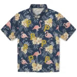 Pittsburgh Pirates Hawaiian Shirt - Flamingo Hibiscus | Moonbestprint