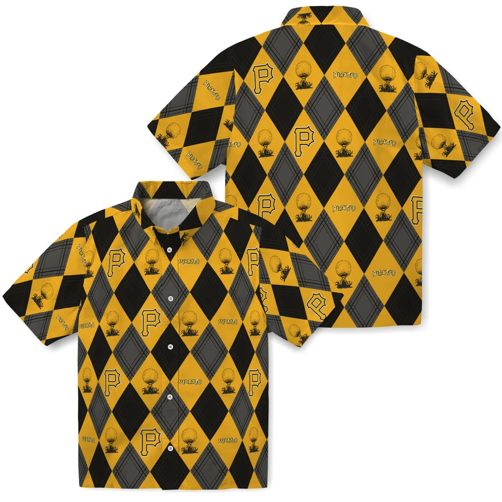 Pittsburgh Pirates Hawaiian Shirt - Golfing Plaid | Moonbestprint