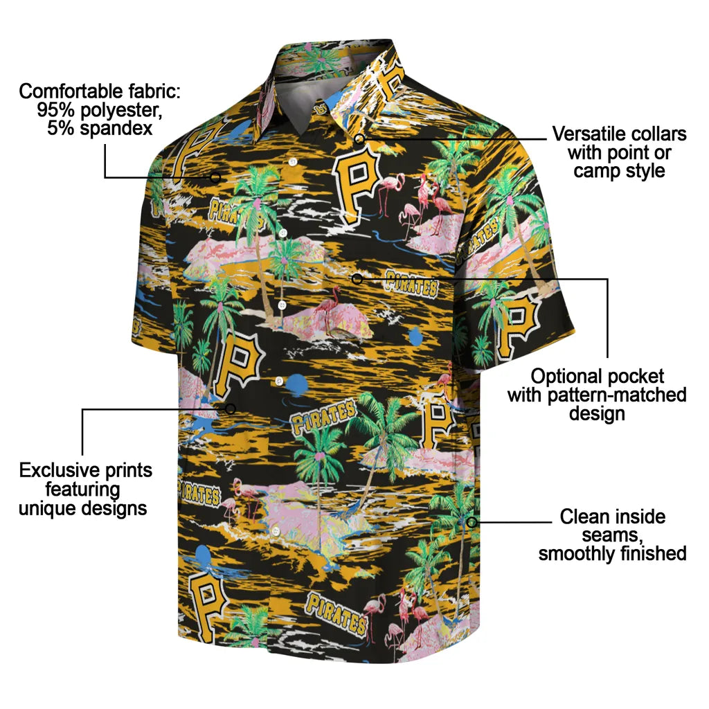 Pittsburgh Pirates Hawaiian Shirt - Hawaii Island | Moonbestprint