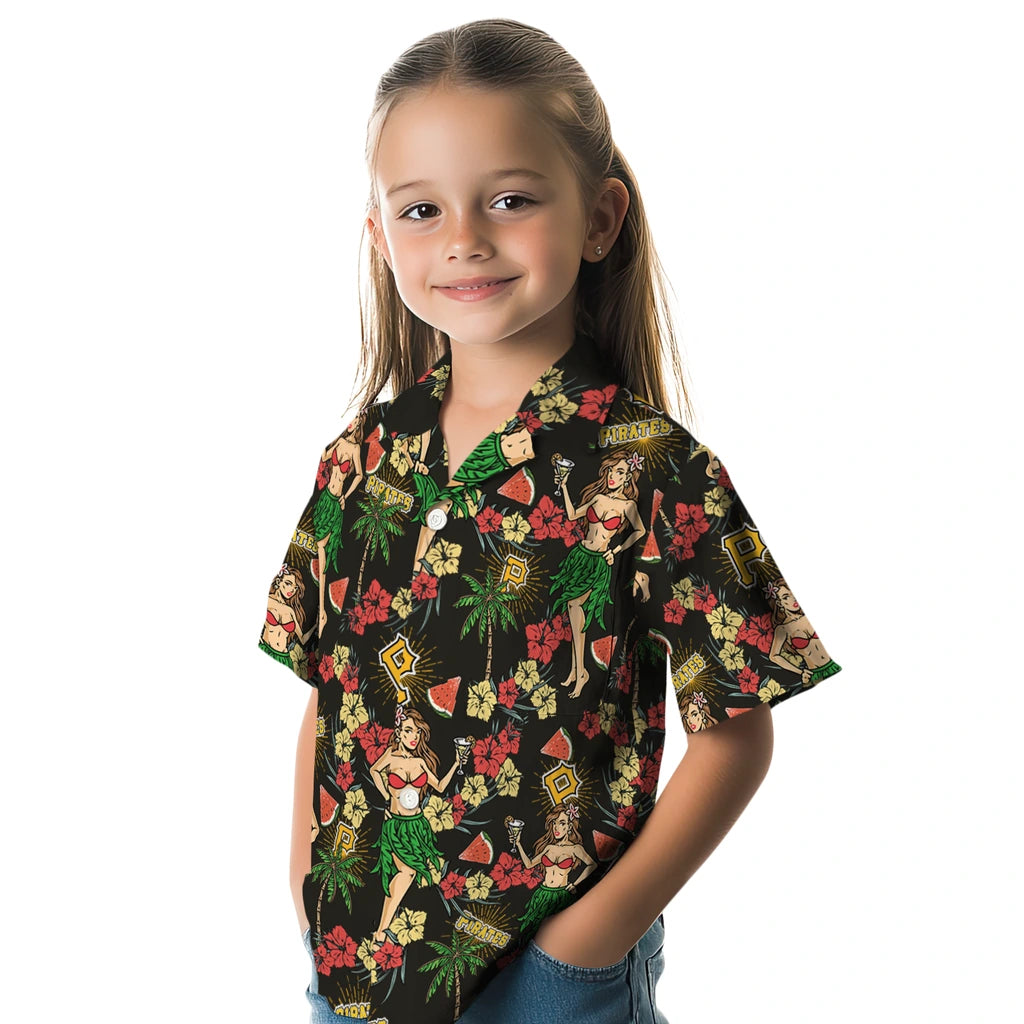 Pittsburgh Pirates Hawaiian Shirt - Hawaiian Girls Design | Moonbestprint