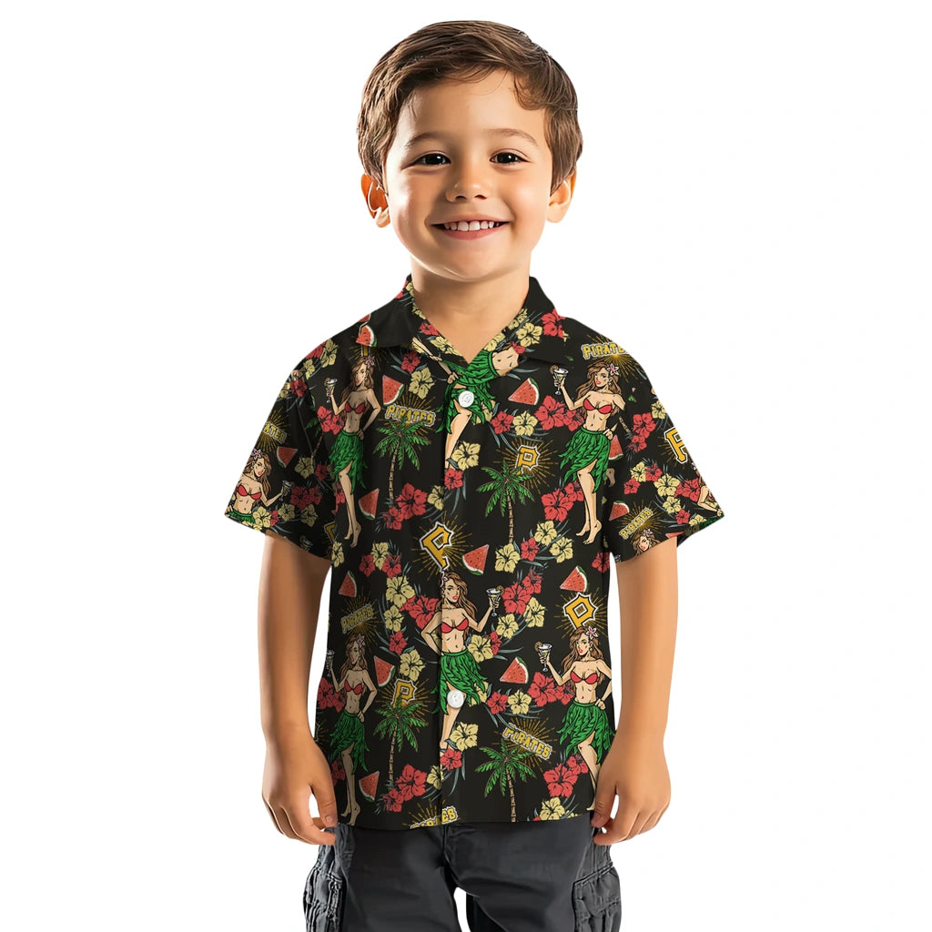 Pittsburgh Pirates Hawaiian Shirt - Hawaiian Girls Design | Moonbestprint