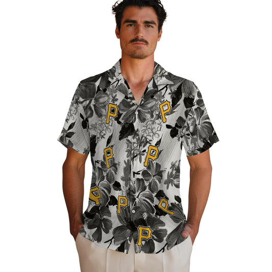 Pittsburgh Pirates Hawaiian Shirt - Hibiscus Arrangement | Moonbestprint