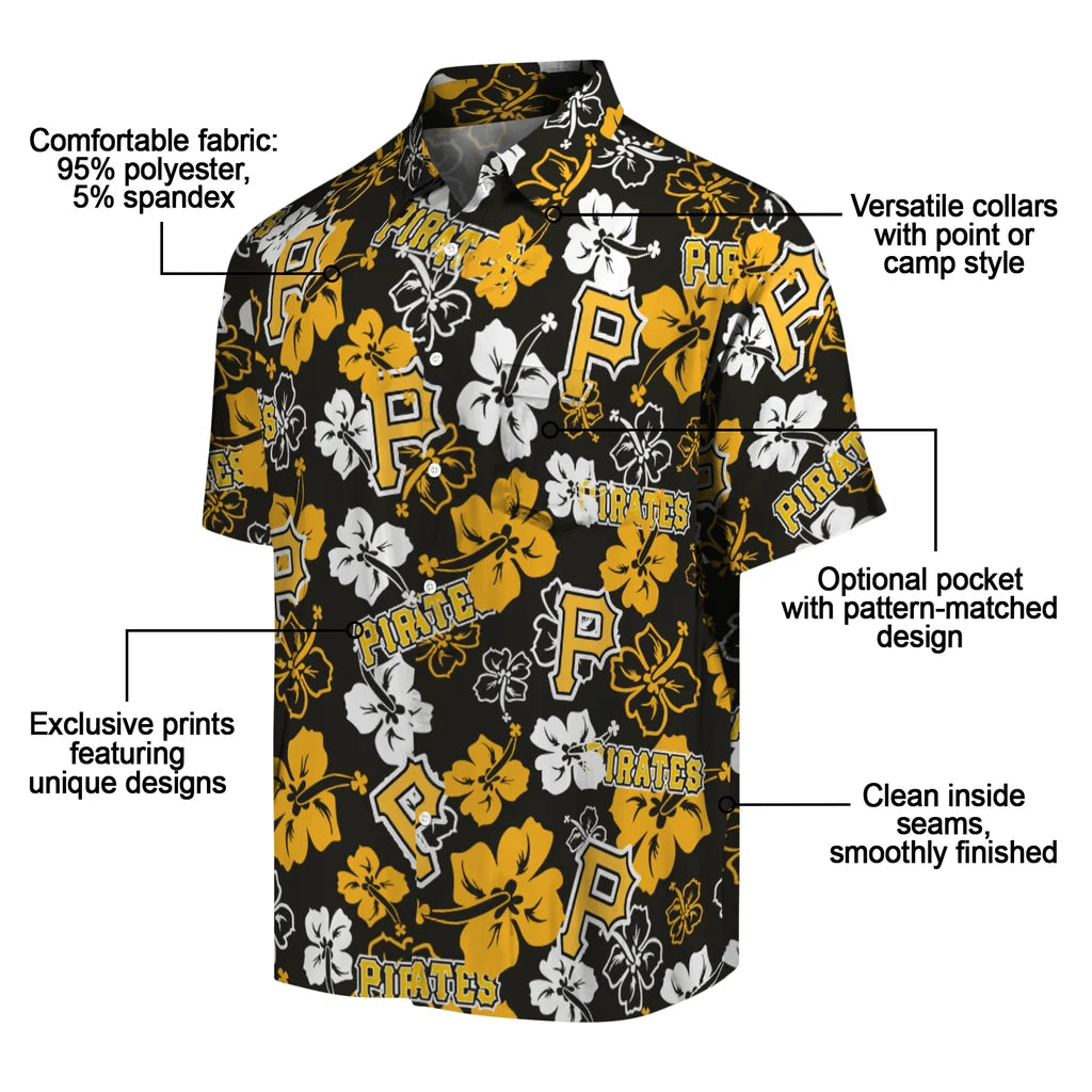 Pittsburgh Pirates Hibiscus Bloom Hawaiian Shirt – Moonbestprint