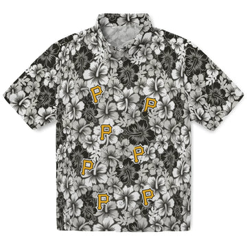 Pittsburgh Pirates Hawaiian Shirt - Hibiscus Blooms | Moonbestprint