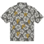 Pittsburgh Pirates Hawaiian Shirt - Hibiscus Cluster | Moonbestprint