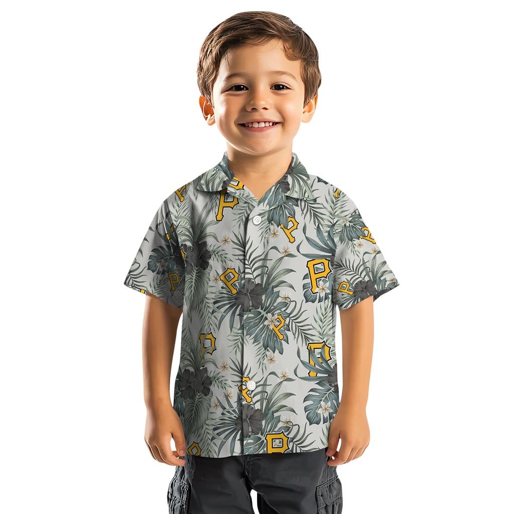 Pittsburgh Pirates Hawaiian Shirt - Hibiscus Designs | Moonbestprint