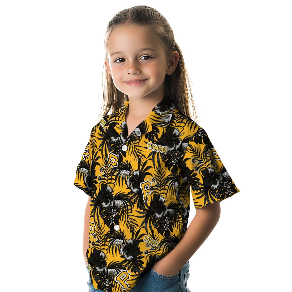 Pittsburgh Pirates Hawaiian Shirt - Hibiscus Exotic | Moonbestprint