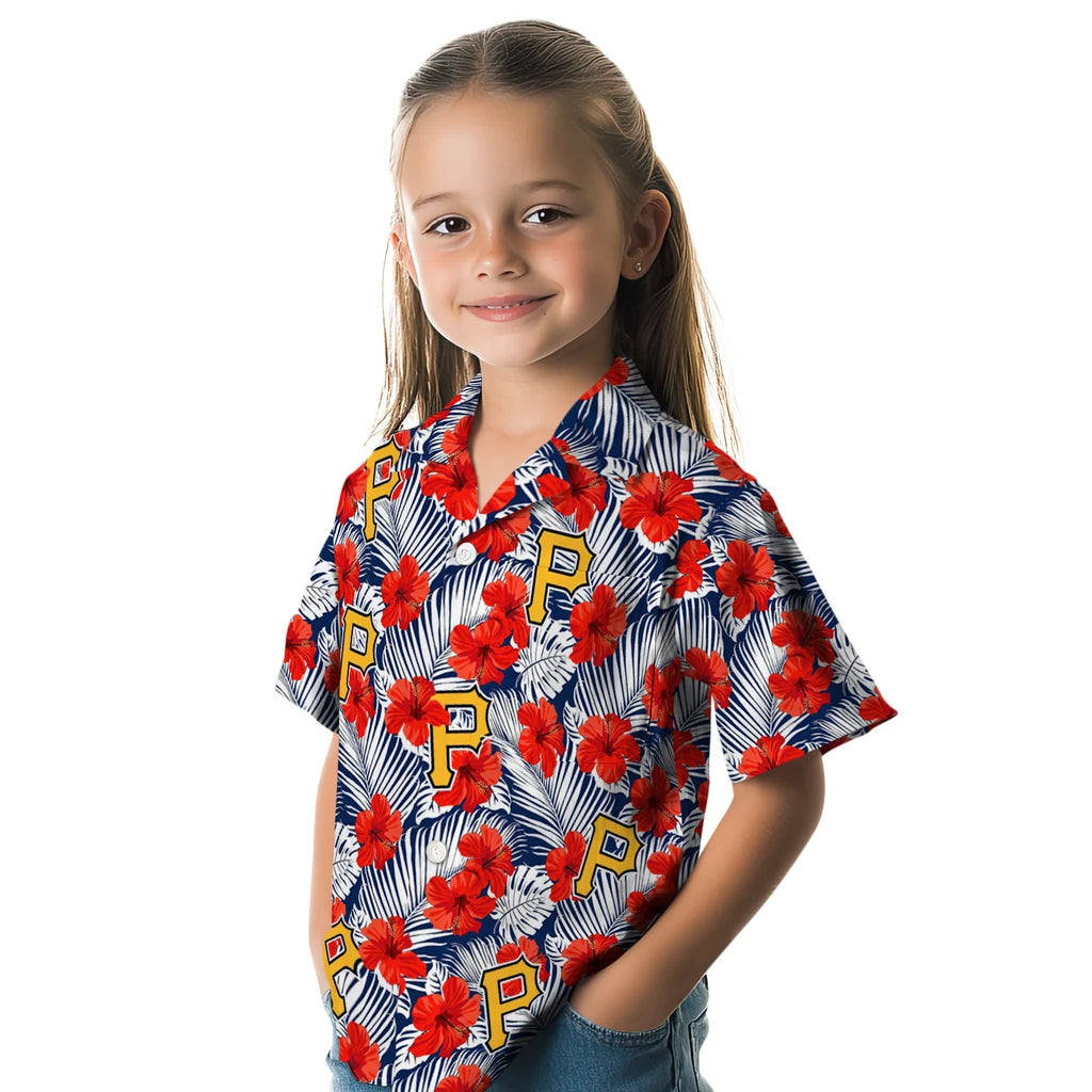 Pittsburgh Pirates Hawaiian Shirt - Hibiscus Fiesta | Moonbestprint
