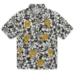 Pittsburgh Pirates Hawaiian Shirt - Hibiscus Motif | Moonbestprint