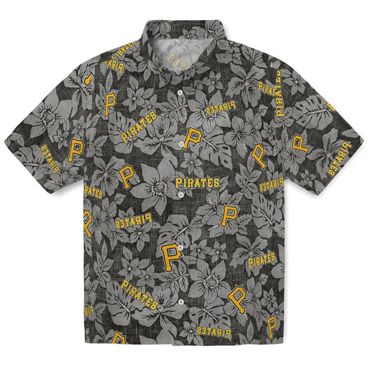Pittsburgh Pirates Hawaiian Shirt - Hibiscus Oasis | Moonbestprint