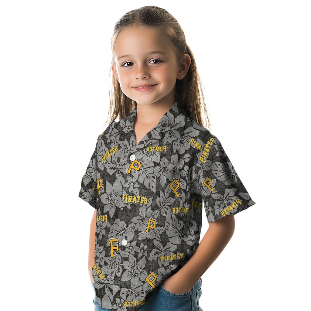 Pittsburgh Pirates Hawaiian Shirt - Hibiscus Oasis | Moonbestprint