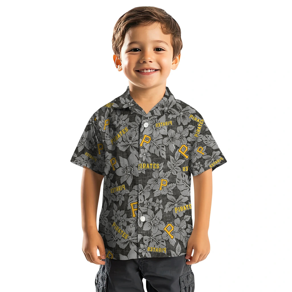 Pittsburgh Pirates Hawaiian Shirt - Hibiscus Oasis | Moonbestprint
