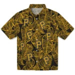 Pittsburgh Pirates Hawaiian Shirt - Leaf Outline | Moonbestprint