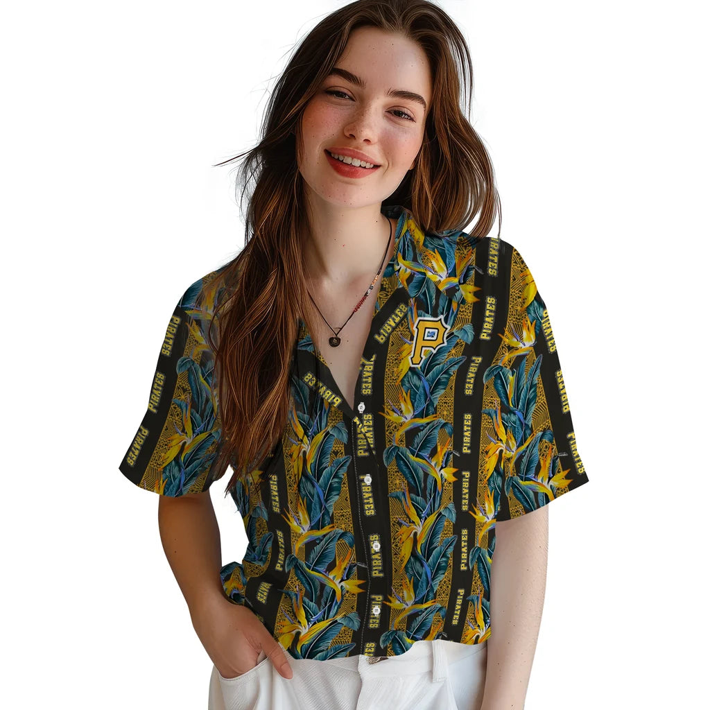 Pittsburgh Pirates Hawaiian Shirt - Paradise Vines | Moonbestprint