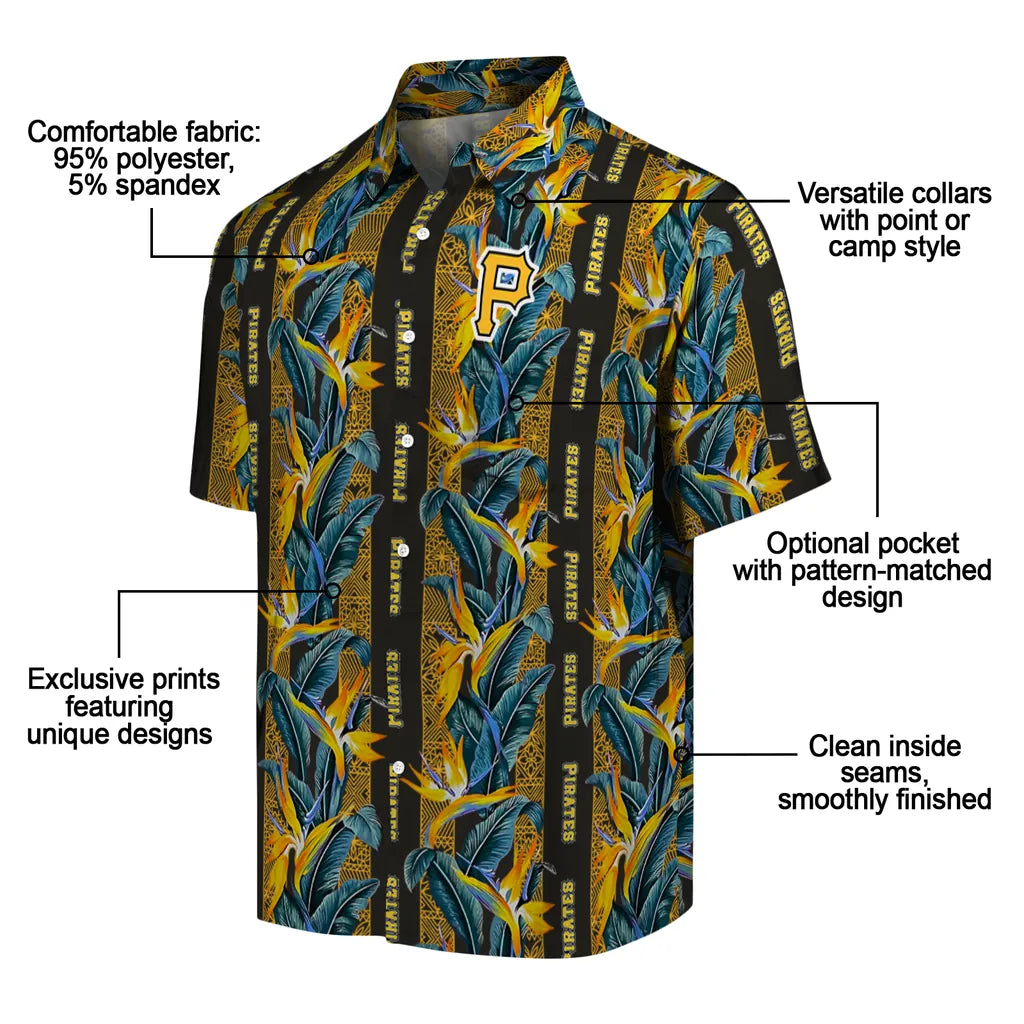 Pittsburgh Pirates Hawaiian Shirt - Paradise Vines | Moonbestprint