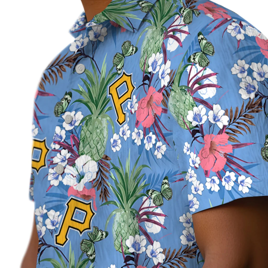 Pittsburgh Pirates Hawaiian Shirt - Pineapple Bouquet | Moonbestprint