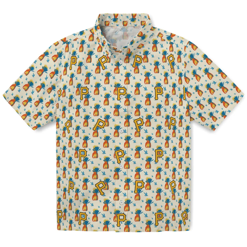 Pittsburgh Pirates Hawaiian Shirt - Pineapple Delight | Moonbestprint