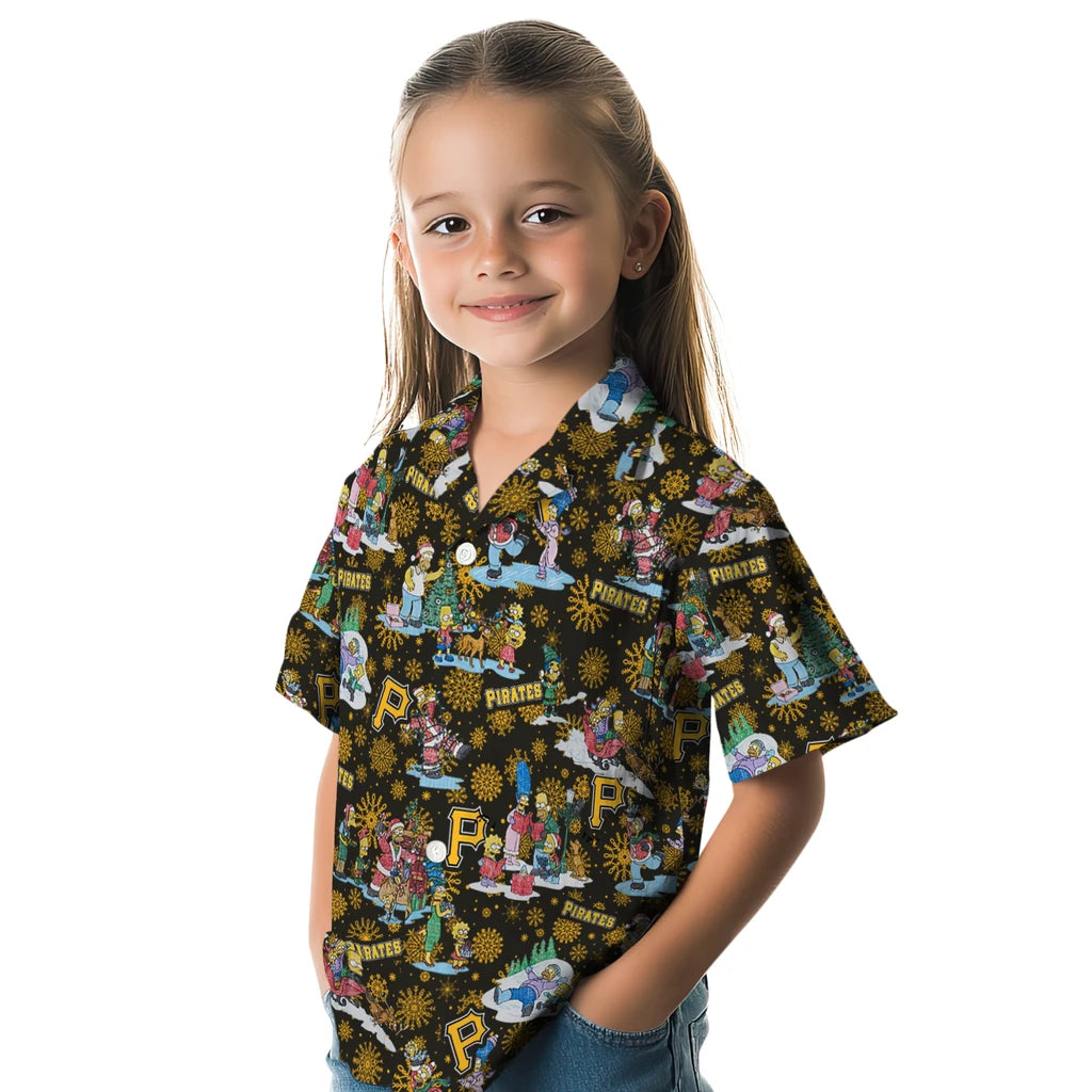 Pittsburgh Pirates Hawaiian Shirt - Simpsons Christmas | Moonbestprint