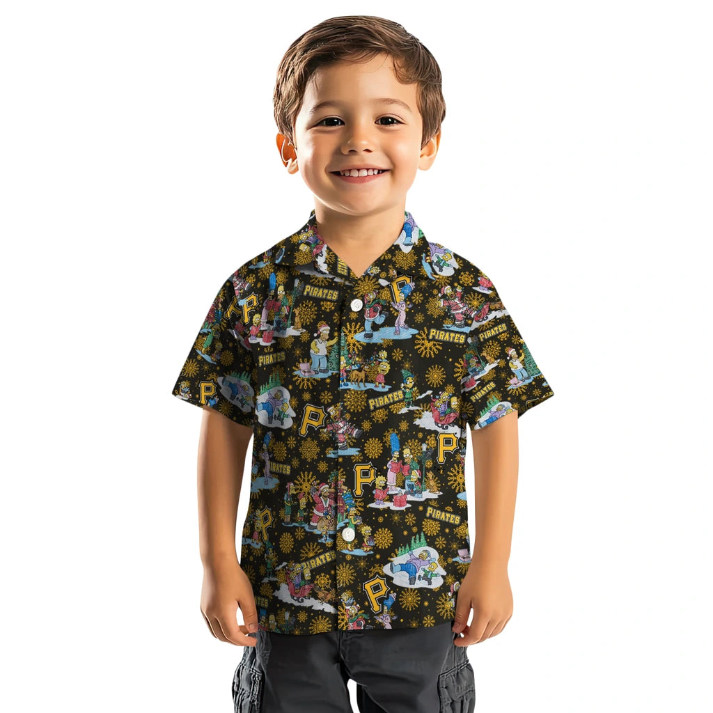 Pittsburgh Pirates Hawaiian Shirt - Simpsons Christmas | Moonbestprint