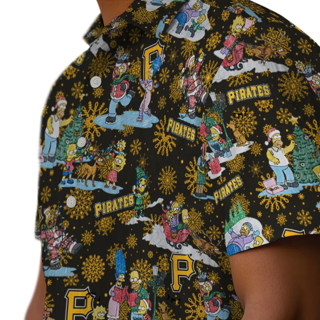 Pittsburgh Pirates Hawaiian Shirt - Simpsons Christmas | Moonbestprint