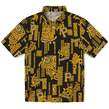 Pittsburgh Pirates Hawaiian Shirt - Turtle Lines | Moonbestprint