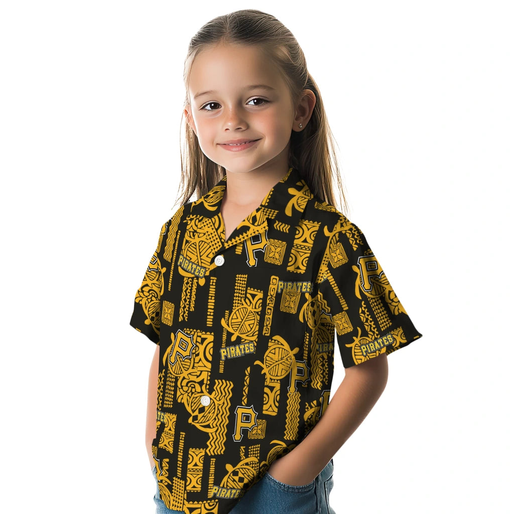 Pittsburgh Pirates Hawaiian Shirt - Turtle Lines | Moonbestprint