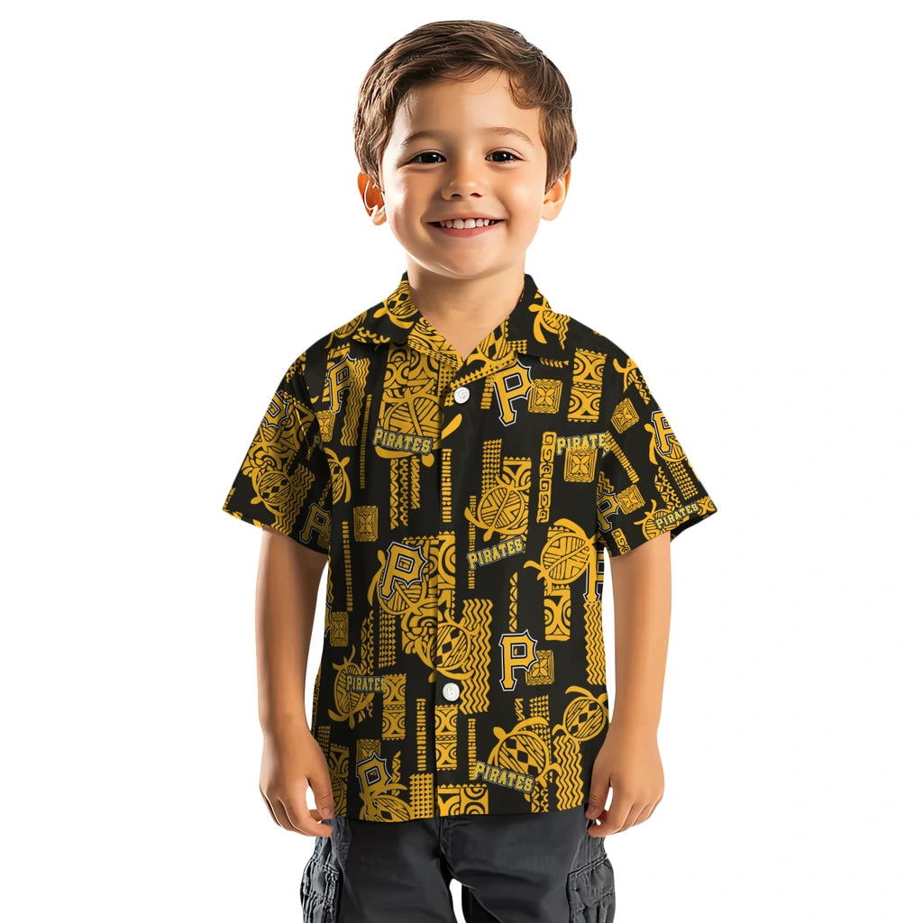 Pittsburgh Pirates Hawaiian Shirt - Turtle Lines | Moonbestprint