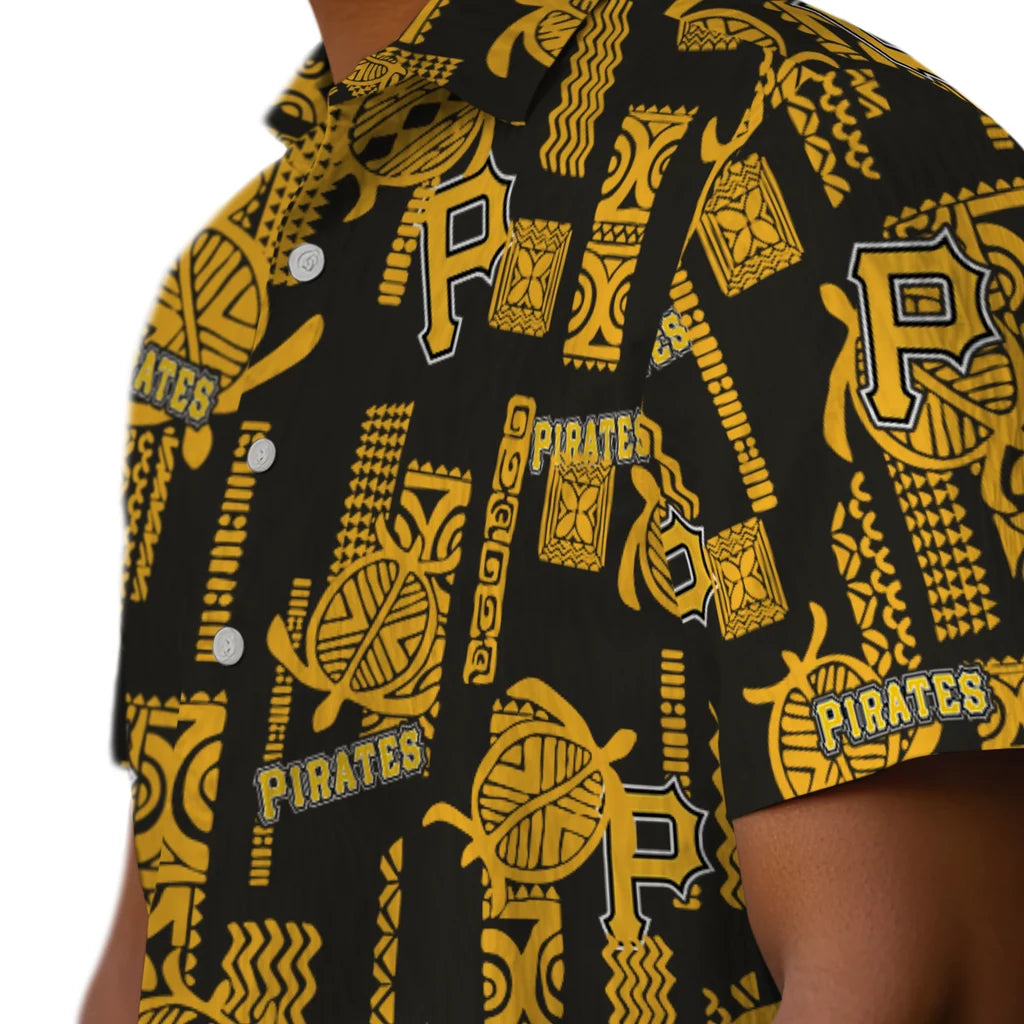 Pittsburgh Pirates Hawaiian Shirt - Turtle Lines | Moonbestprint