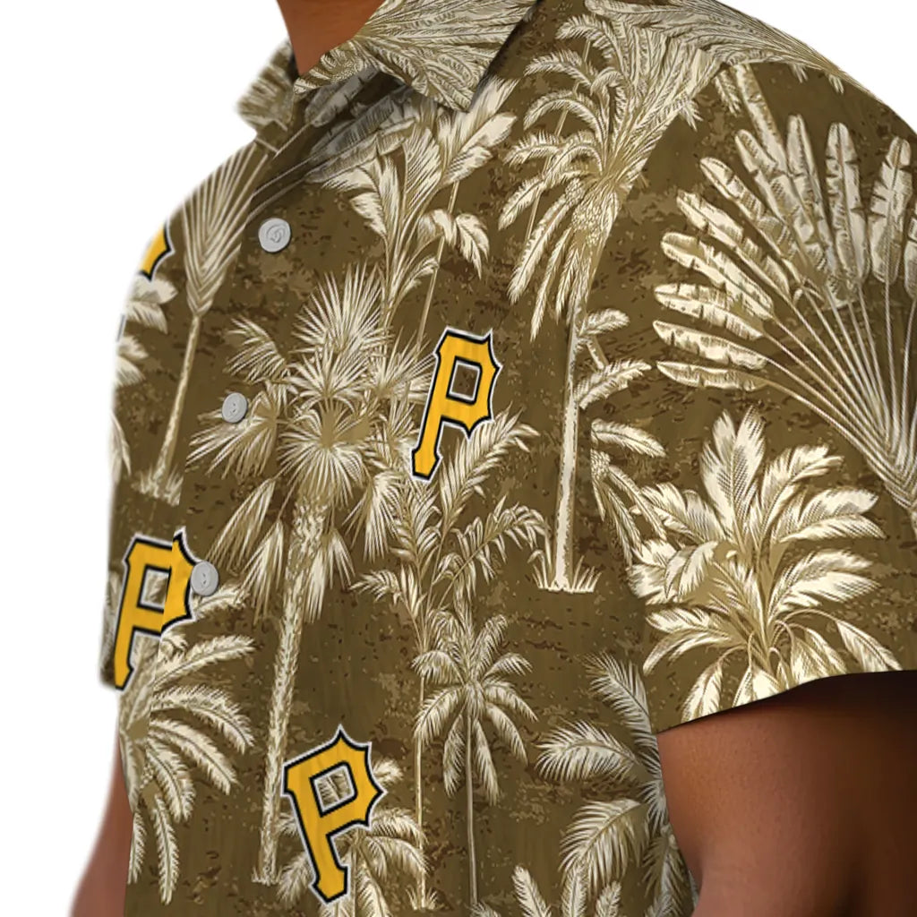 Pittsburgh Pirates Hawaiian Shirt - Vintage Palm Tree | Moonbestprint