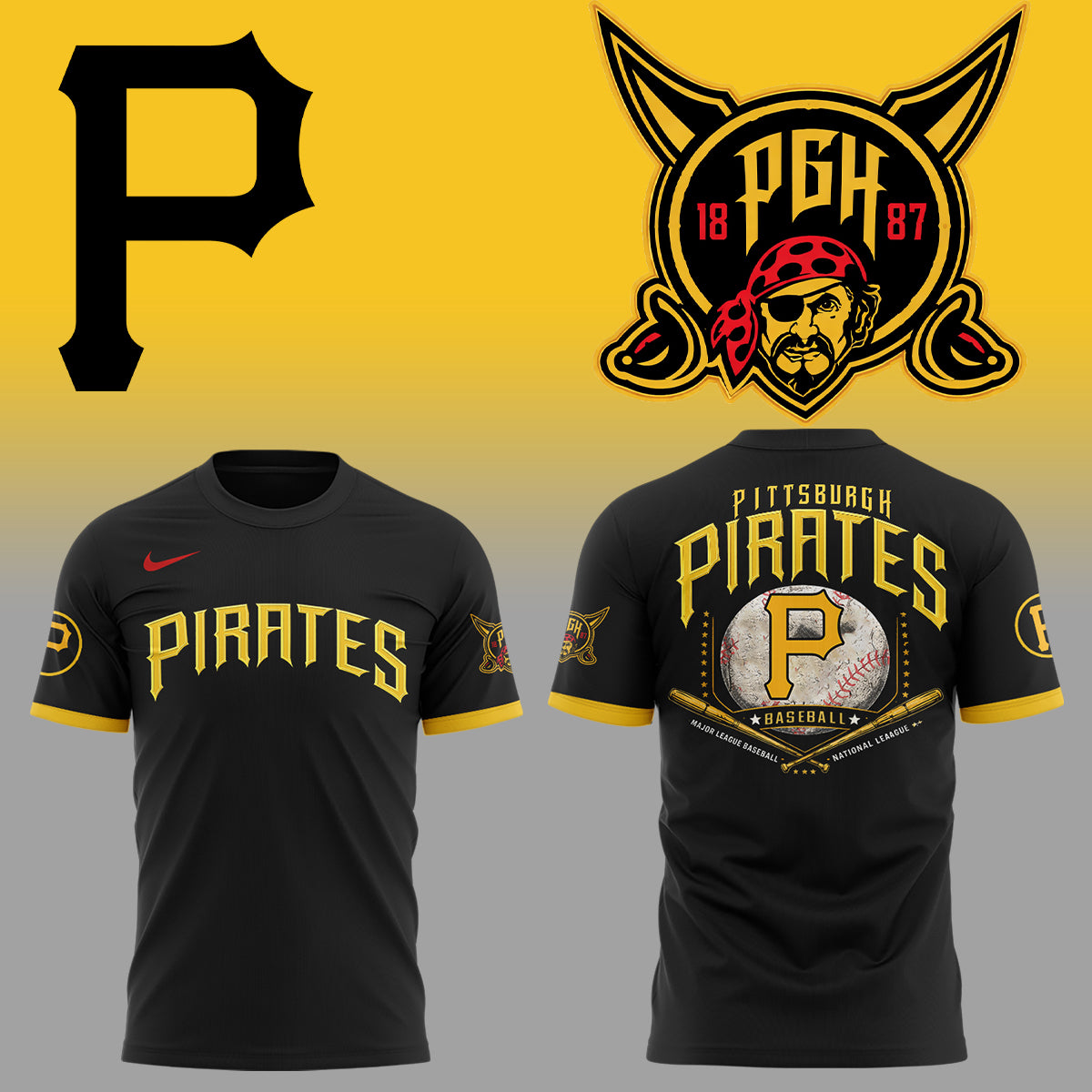 Pittsburgh Pirates Limited Edition City Connect Tshirt | ZE62 Moonbestprint
