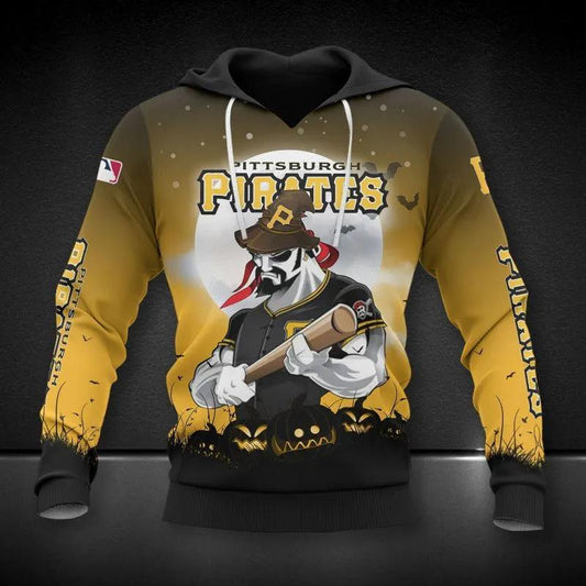 Pittsburgh Pirates Mascot MLB All Over Print Hoodie -Moonbestprint