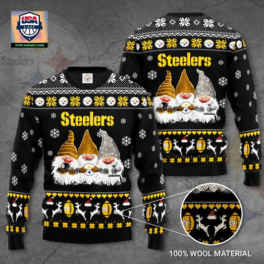 Pittsburgh Steelers Gnome De Noel Christmas Ugly Sweater ? Usalast