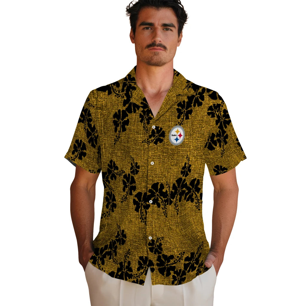 Pittsburgh Steelers Hawaiian Shirt - 50th State Flower | Moonbestprint