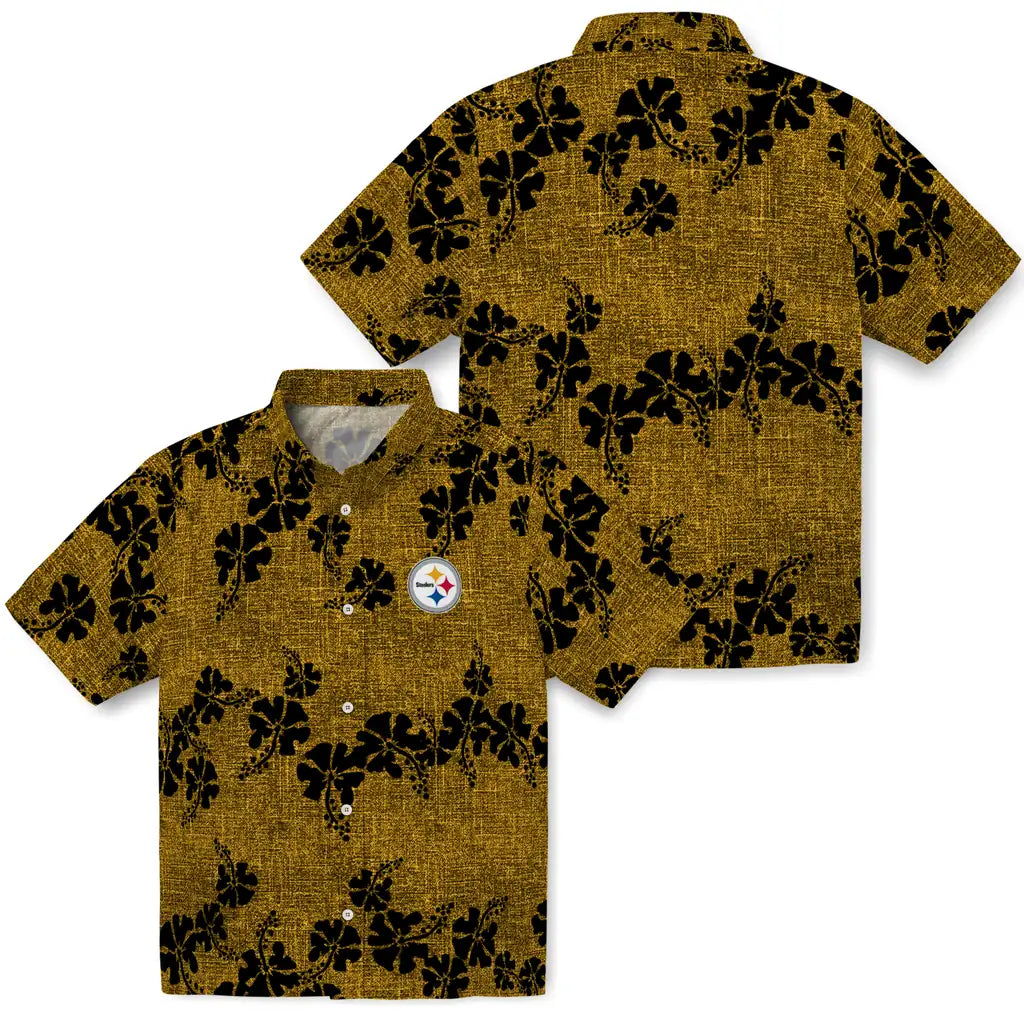 Pittsburgh Steelers Hawaiian Shirt - 50th State Flower | Moonbestprint