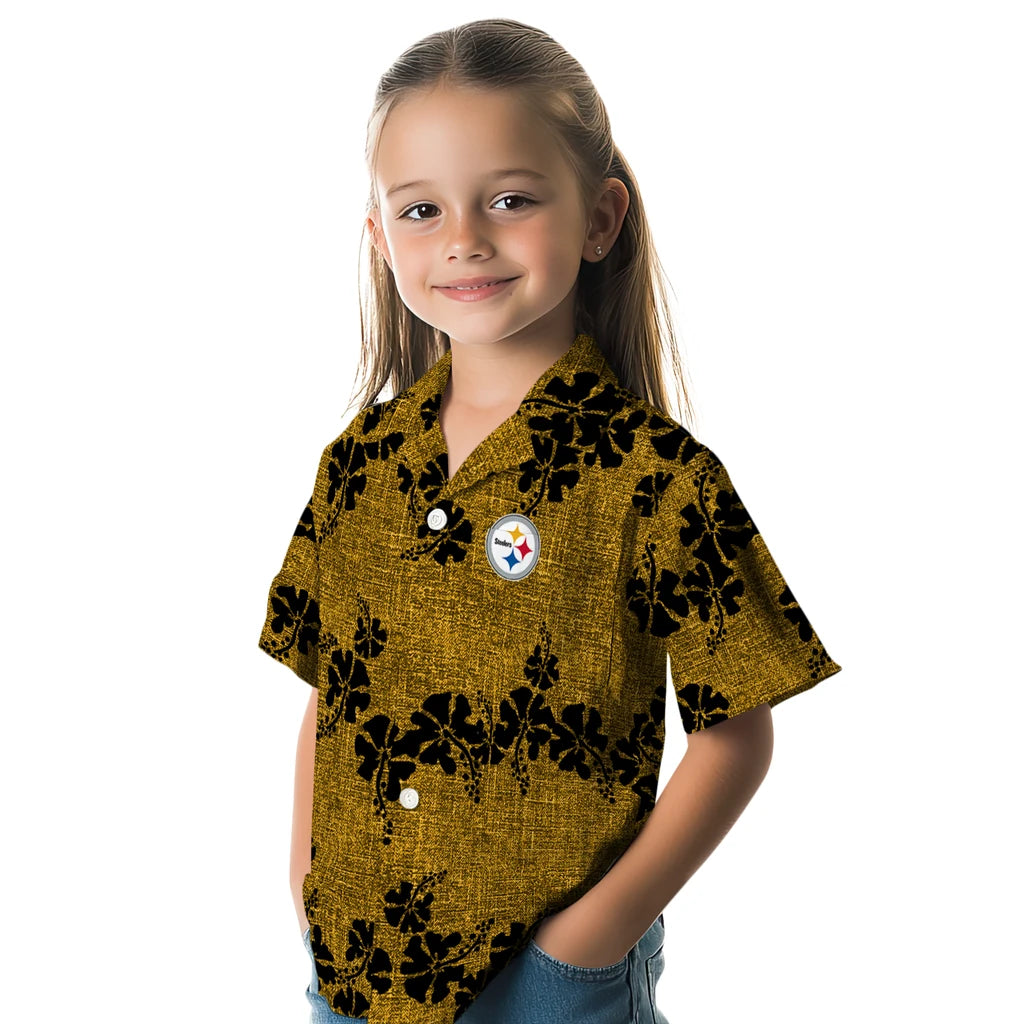 Pittsburgh Steelers Hawaiian Shirt - 50th State Flower | Moonbestprint