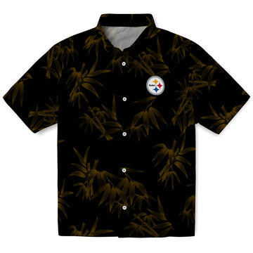 Pittsburgh Steelers Hawaiian Shirt - Bamboo Branches | Moonbestprint