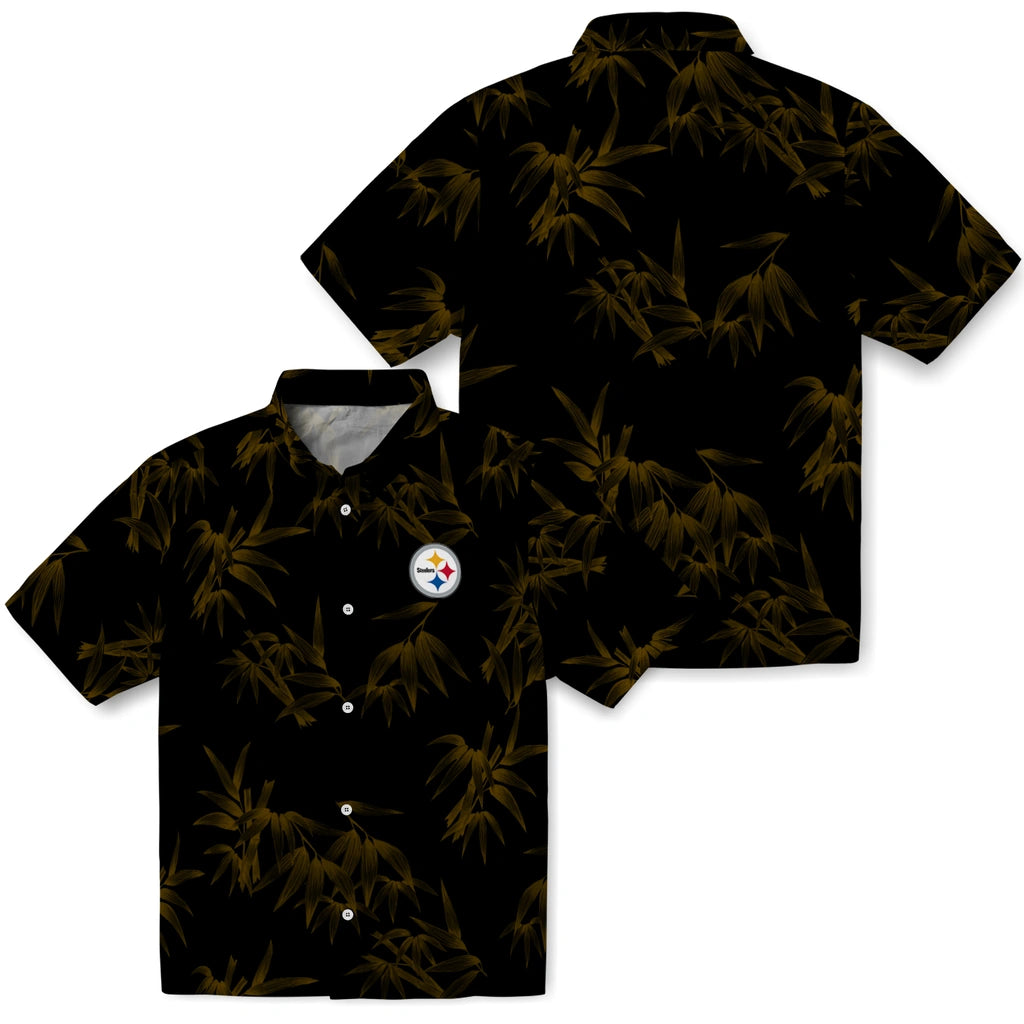 Pittsburgh Steelers Hawaiian Shirt - Bamboo Branches | Moonbestprint