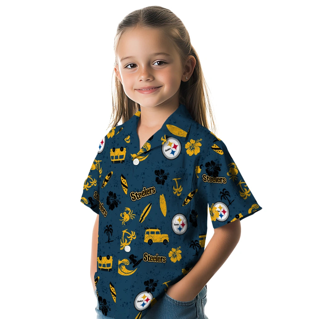 Pittsburgh Steelers Hawaiian Shirt - Beach Vibe | Moonbestprint