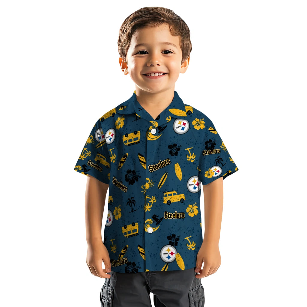 Pittsburgh Steelers Hawaiian Shirt - Beach Vibe | Moonbestprint