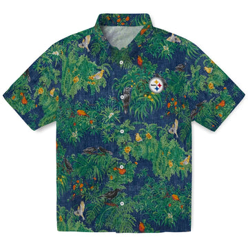 Pittsburgh Steelers Hawaiian Shirt - Bird Canopy | Moonbestprint
