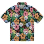Pittsburgh Steelers Hawaiian Shirt - Brilliant Hibiscus Garden | Moonbestprint