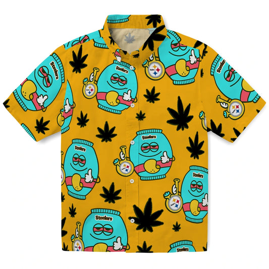 Pittsburgh Steelers Hawaiian Shirt - Chill Vibe | Moonbestprint