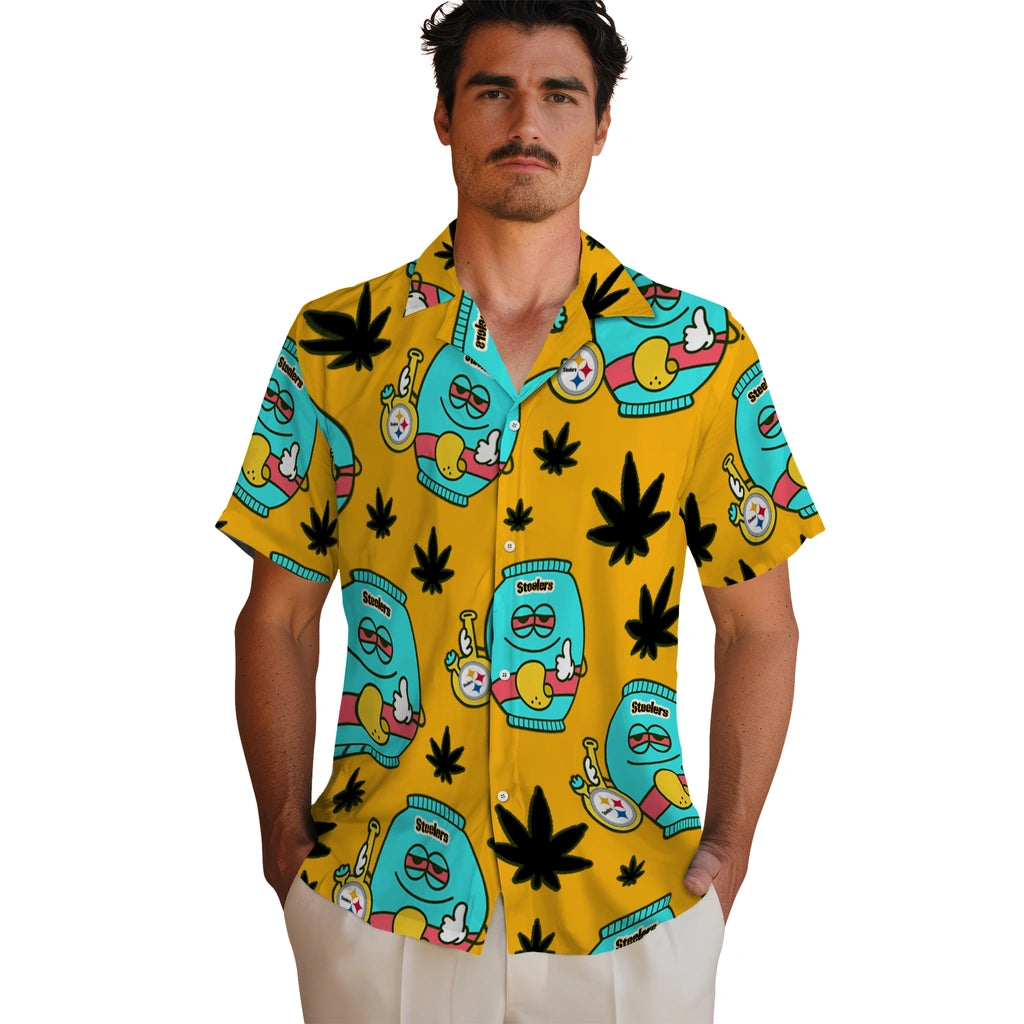 Pittsburgh Steelers Hawaiian Shirt - Chill Vibe | Moonbestprint