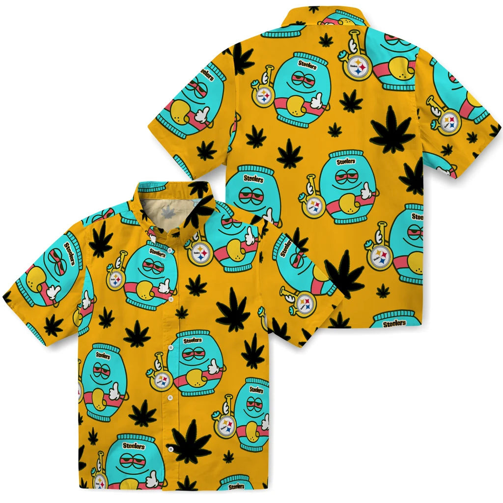 Pittsburgh Steelers Hawaiian Shirt - Chill Vibe | Moonbestprint
