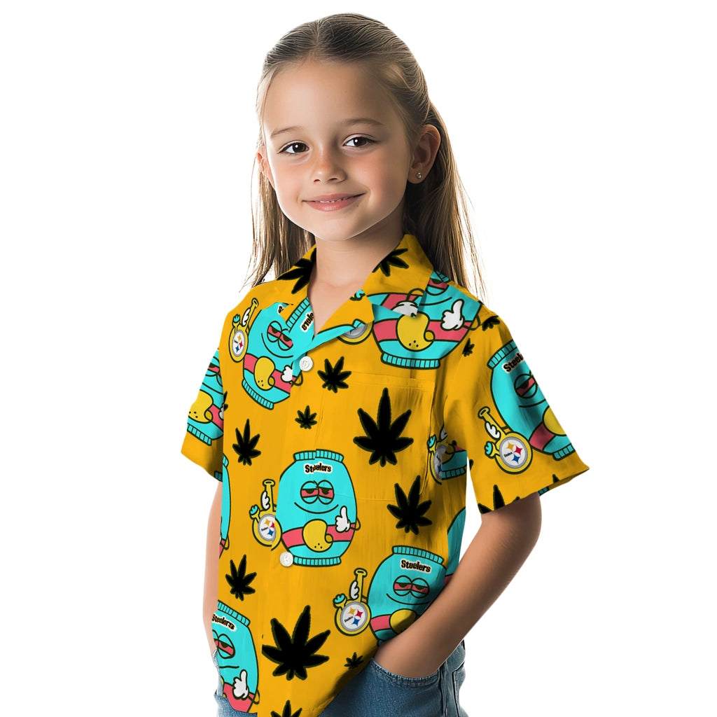 Pittsburgh Steelers Hawaiian Shirt - Chill Vibe | Moonbestprint