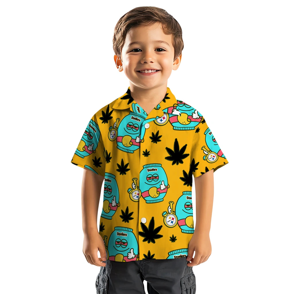 Pittsburgh Steelers Hawaiian Shirt - Chill Vibe | Moonbestprint