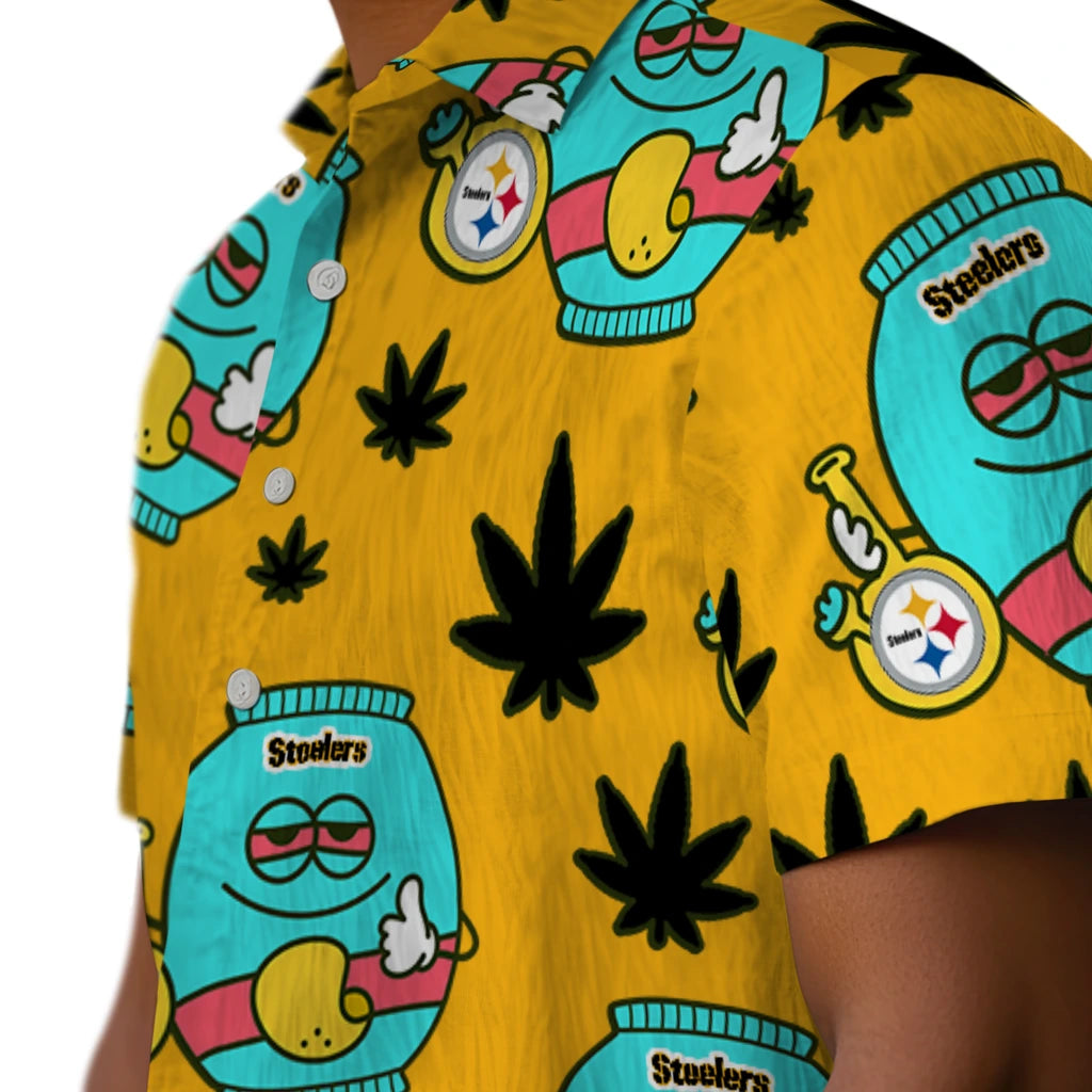 Pittsburgh Steelers Hawaiian Shirt - Chill Vibe | Moonbestprint