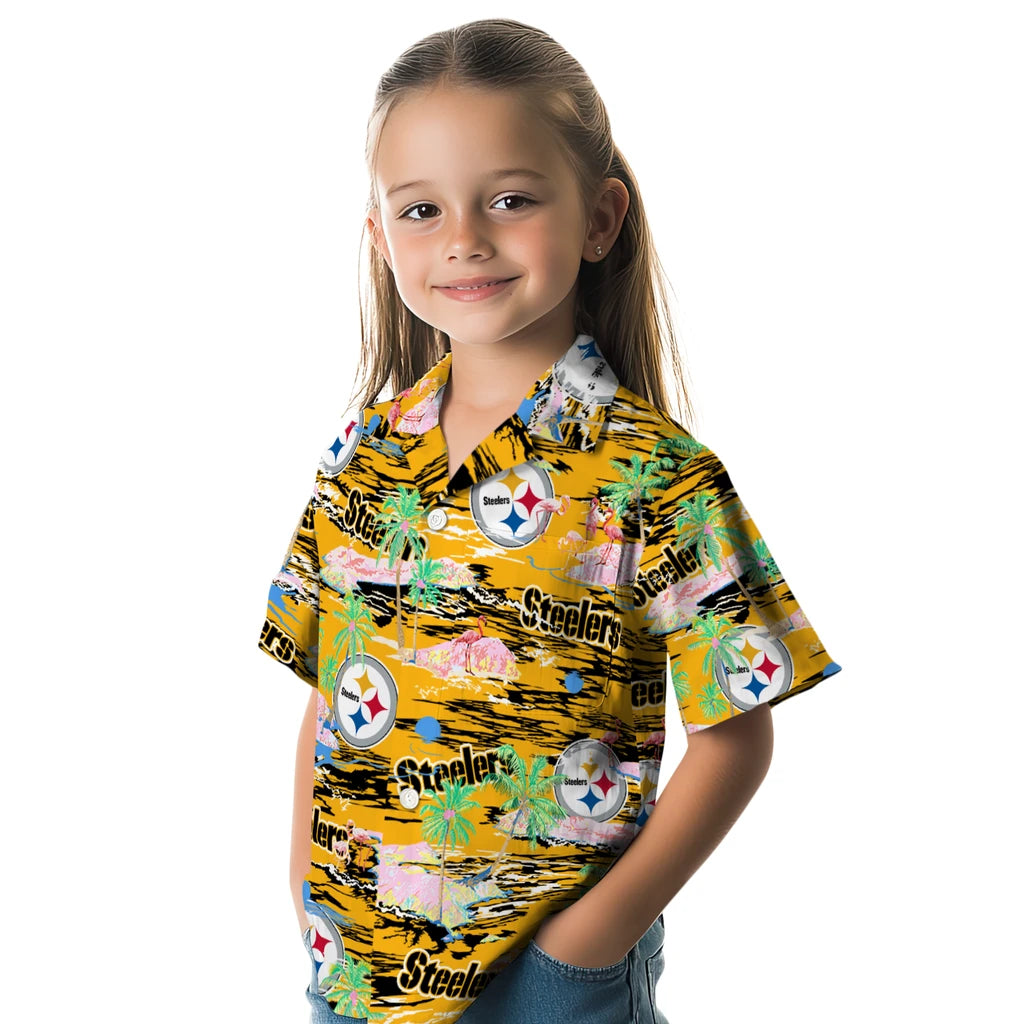 Pittsburgh Steelers Flamingo Retreat 2026 Hawaiian Shirt – Moonbestprint